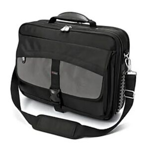 Foray 17"  Shoulder Laptop/Messenger Bag in Black and Gray